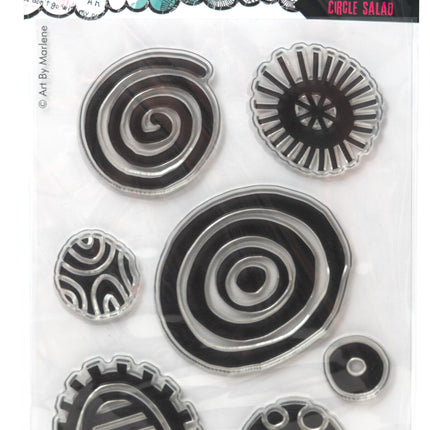 ABM Tampon transparent Salade de cercles, collection Signature n° 714