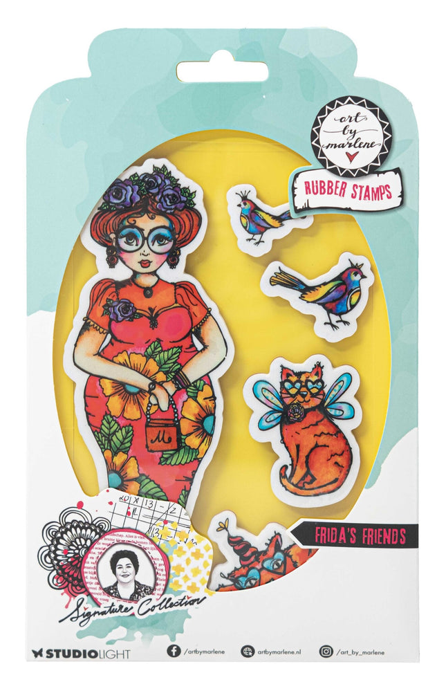 ABM Tampon en caoutchouc Frida et ses amis, collection Signature n° 702