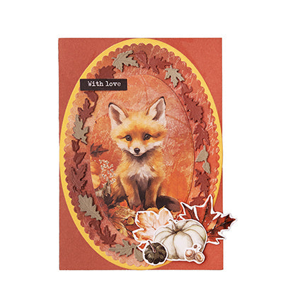 SL Matrices de découpe Couronne ovale de feuilles Everlasting Autumn n°880