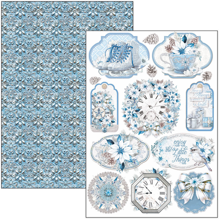 BLOC CRÉATIF ÉLÉGANCE DU BLEU A4 9/PKG