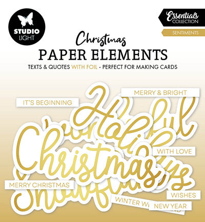 SL éléments en papier Sentiments dorés Essentials n°13