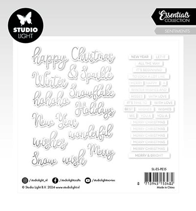 SL éléments en papier Sentiments argentés Essentials n°15