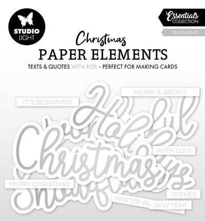 SL éléments en papier Sentiments argentés Essentials n°15
