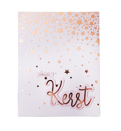 SL Éléments en papier Or rose Vœux de Noël Essentials n°17