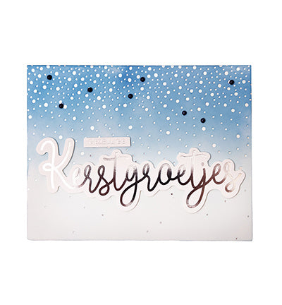 SL éléments en papier Souhaits de Noël argentés Essentials n°18