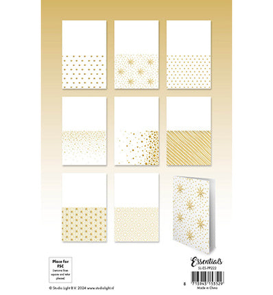 SL cartes avec dorure Motifs dorés Essentials n°222