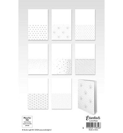 SL cartes avec dorure Motifs argentés Essentials n°224