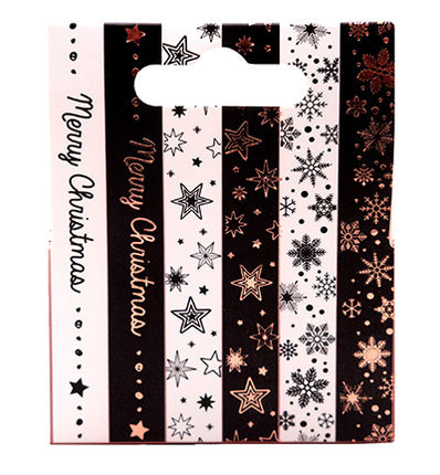 SL Washi tape Noir/blanc - EN - Or rose Essentials n°24