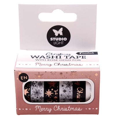 SL Washi tape Noir/blanc - EN - Or rose Essentials n°24