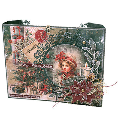 Feuilles d'autocollants JMA Noir, rouge et vert - néerlandais Festive Nostalgia n°24