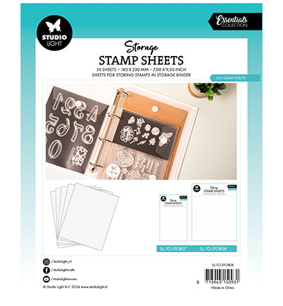 Feuille de tampons de rangement SL A5+ Essentials n°08