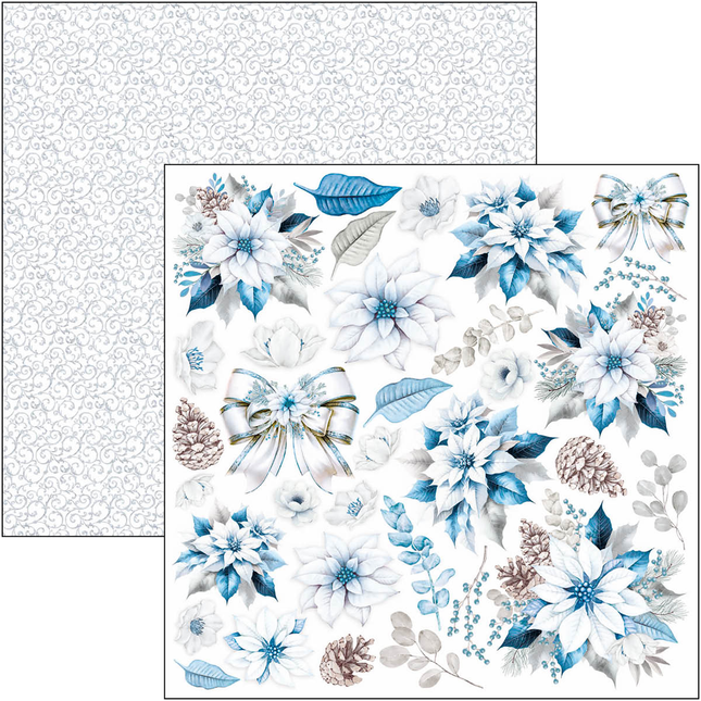BLOC ÉLÉGANCE DU BLEU À DÉCOUPER 6"X6" 24/PKG