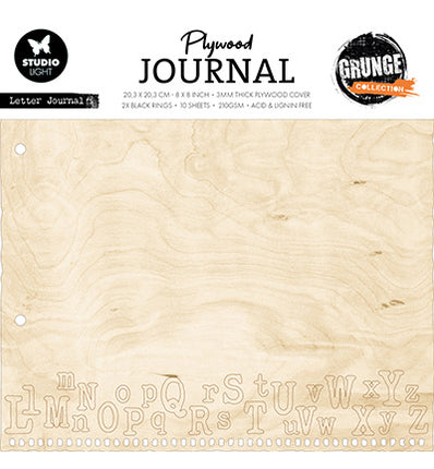 SL journal en contreplaqué Journal Letter Grunge Collection n°08
