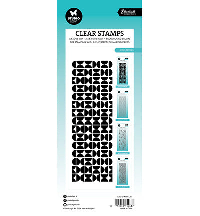 SL tampon transparent Motif rétro Essentials n°728