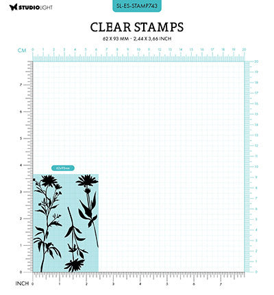 SL Tampon transparent Flowers Essentials n°743