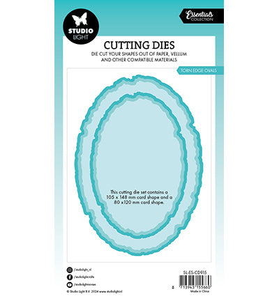 SL Die de découpe Ovales à bords déchirés Essentials n°915