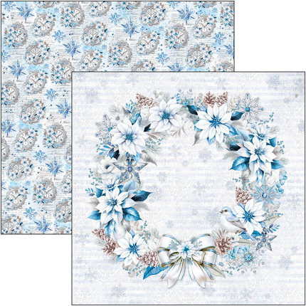 BLOC DE MOTIFS ÉLÉGANCE DU BLEU 12"X12" 8/PKG