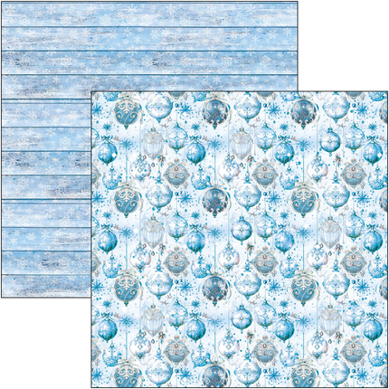 BLOC DE MOTIFS ÉLÉGANCE DU BLEU 12"X12" 8/PKG