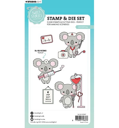 Tampon et matrice de découpe SL Hôpital Sweet Stories n°87