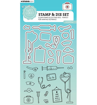 Tampon et matrice de découpe SL Hôpital Sweet Stories n°87