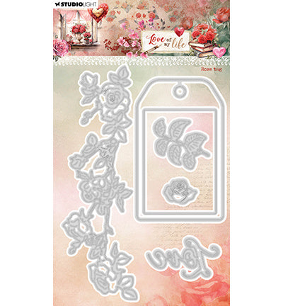 Dies de découpe SL Rose Tag Love of My Life n°951