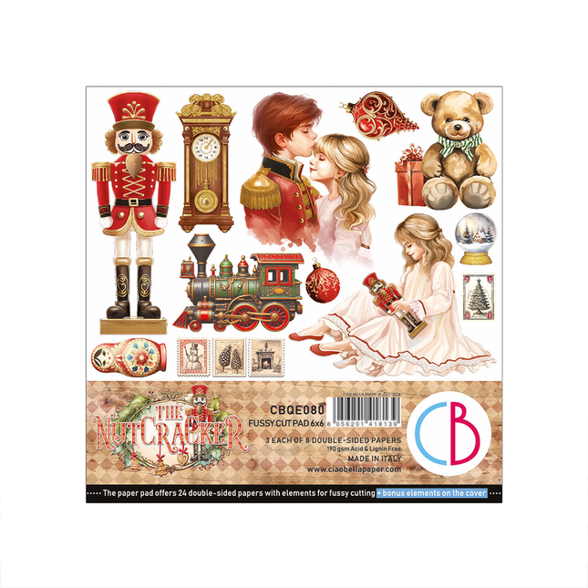 Bloc de découpes précises The Nutcracker 6"X6" 24/PQT