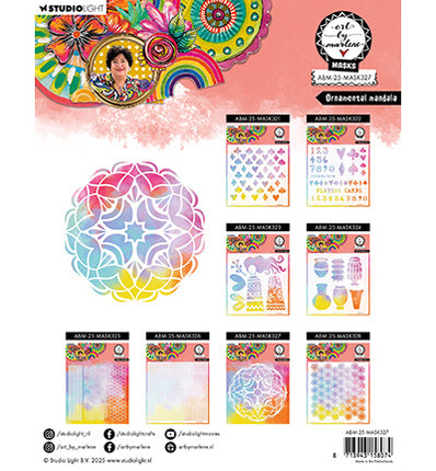Pochoir ABM Mandala ornemental Art By Marlene n°327