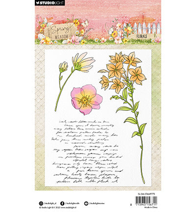 SL Tampon transparent Fleurs Prairie printanière n°773