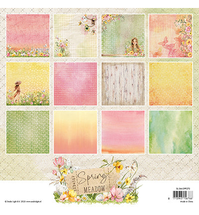 Bloc de papiers décoratifs SL Backgroundpaper Spring Meadow n°270