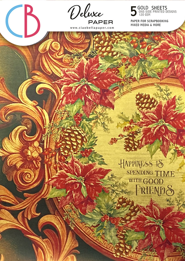 PAPIER DELUXE THE NUTCRACKER DORÉ A4 5/PKG