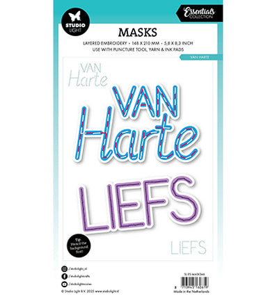 SL Masque Broderie, De tout cœur Essentiels n°346