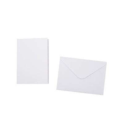 Cartes et enveloppes blanches - articles consommables n°01