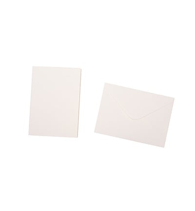Cartes et enveloppes crème - articles consommables n°02