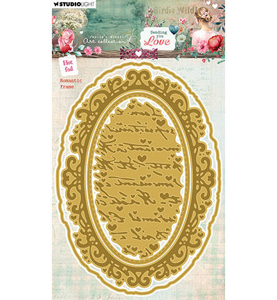 JMA Matrice de découpe à dorure à chaud Cadre romantique Sending You Love n°14