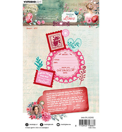 JMA Tampon et matrices de découpe ATC cœur Sending You Love n°92