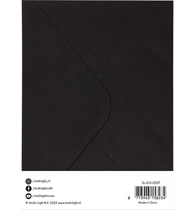 Cartes et enveloppes noires - articles consommables n°07
