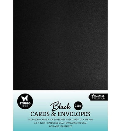 Cartes et enveloppes noires - articles consommables n°07