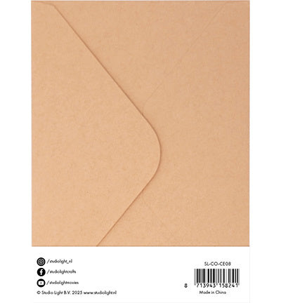 Cartes et enveloppes kraft - articles consommables n°08