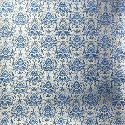 PAPIER DE LUXE ELEGANCE OF BLUE ARGENT 6"X6" 5/PKG