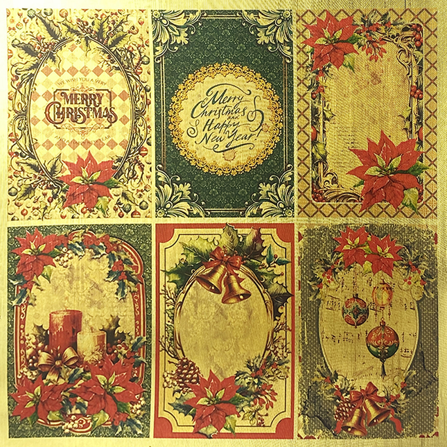 PAPIER DELUXE THE NUTCRACKER DORÉ 6"X6" 5/PKG