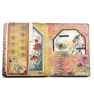 HE Stencil Memory Journal Sweet Bee Memories nr.06
