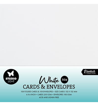 Cartes et enveloppes blanches - articles consommables n°09