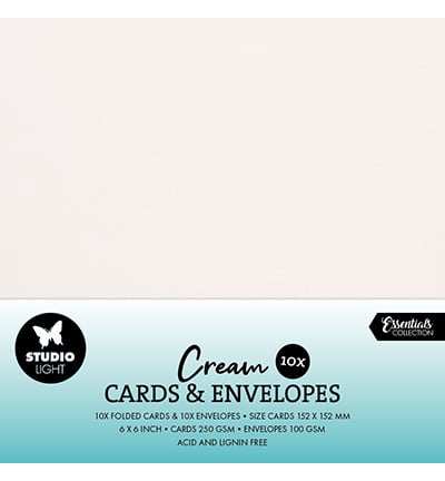 Cartes et enveloppes crème - articles consommables n°10
