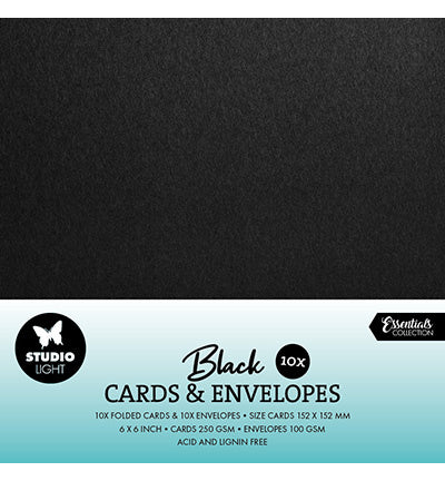 Cartes et enveloppes noires - articles consommables n°11