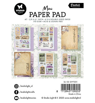 Petit bloc de papiers SL Happy Memories Essentials n°301