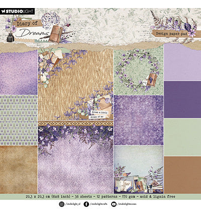 SL bloc de papier design de fond Diary of Dreams n°295