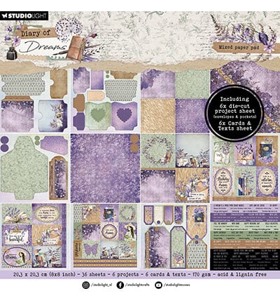 SL bloc de papier mixte Enveloppes Diary of Dreams n°296