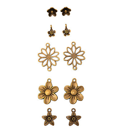 SL breloques en métal Fleurs Consommables n°01