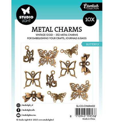 Breloques en métal Papillon Consommables n°02