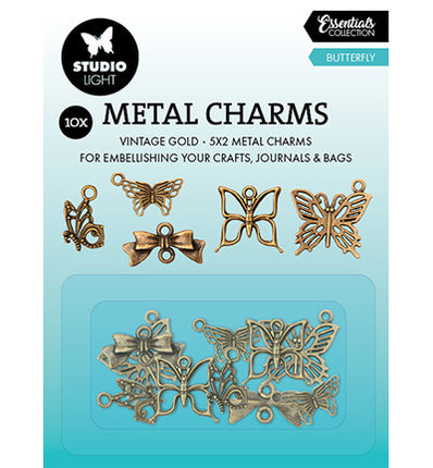 Breloques en métal Papillon Consommables n°02